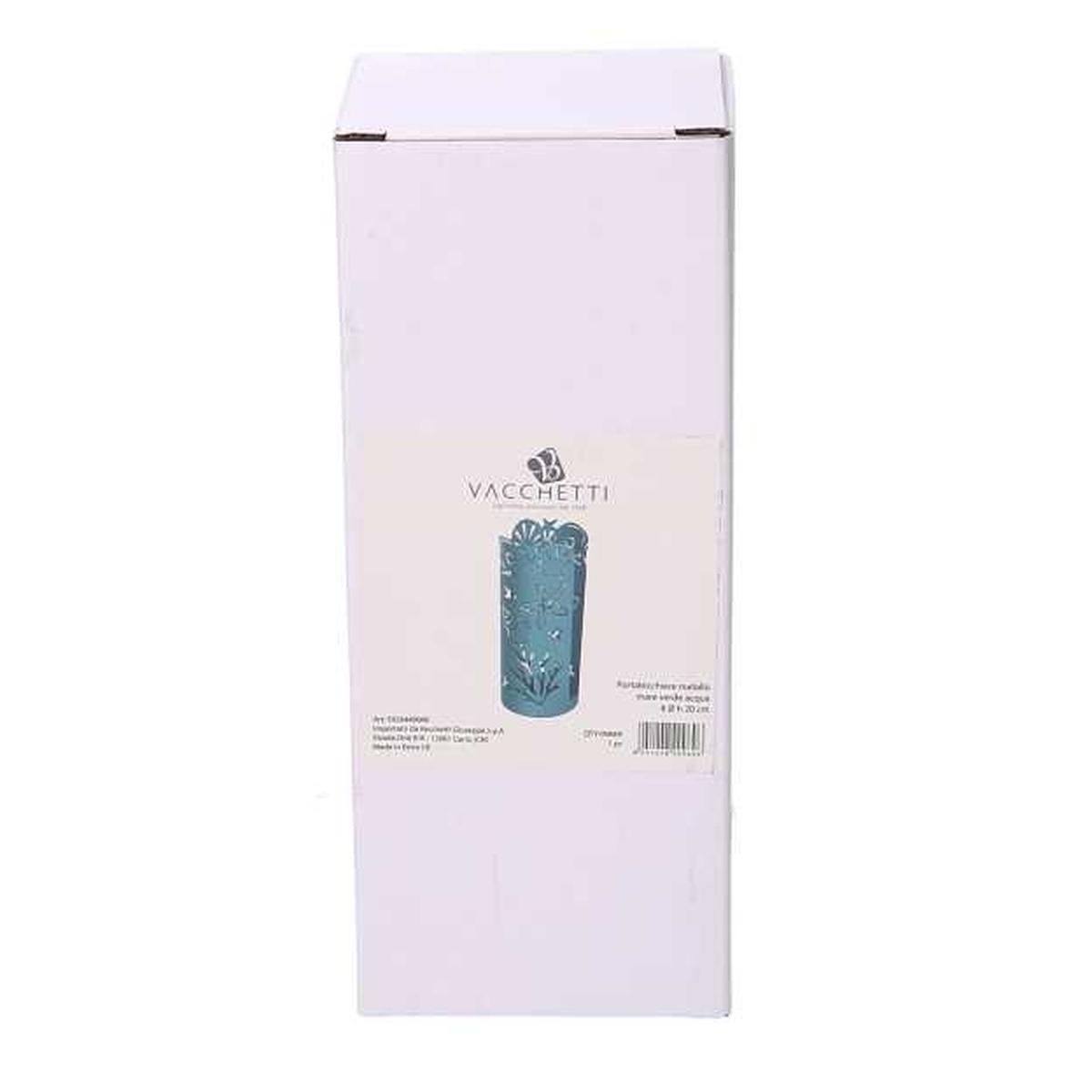 Portabicchiere Metallo Mare Verde Acquatondo cm.Ã?8h13 | Vacchetti