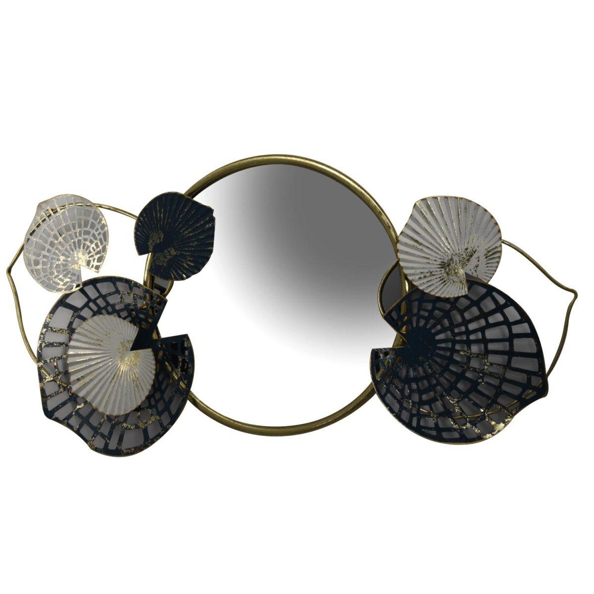 Quadro Metallo con Specchio Oro cm.95,3x6,4x52,1 | Vacchetti