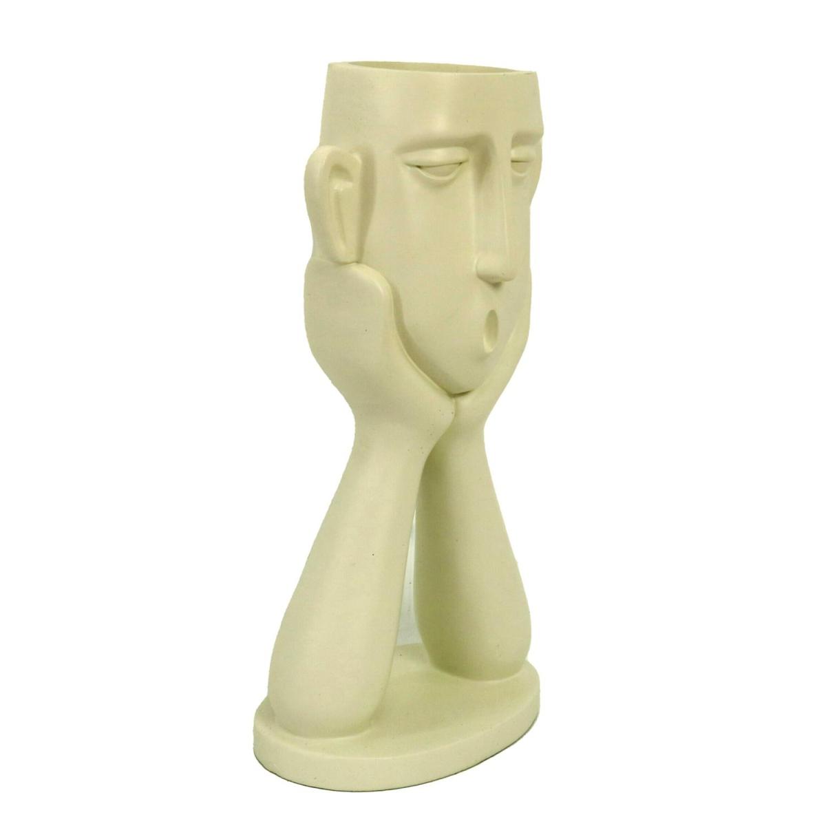 Portavaso Resina Viso Bianco cm.14x8h25,5 | Vacchetti