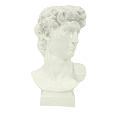 Portavaso Resina Busto Bianco Cm.17,3X17H27,5