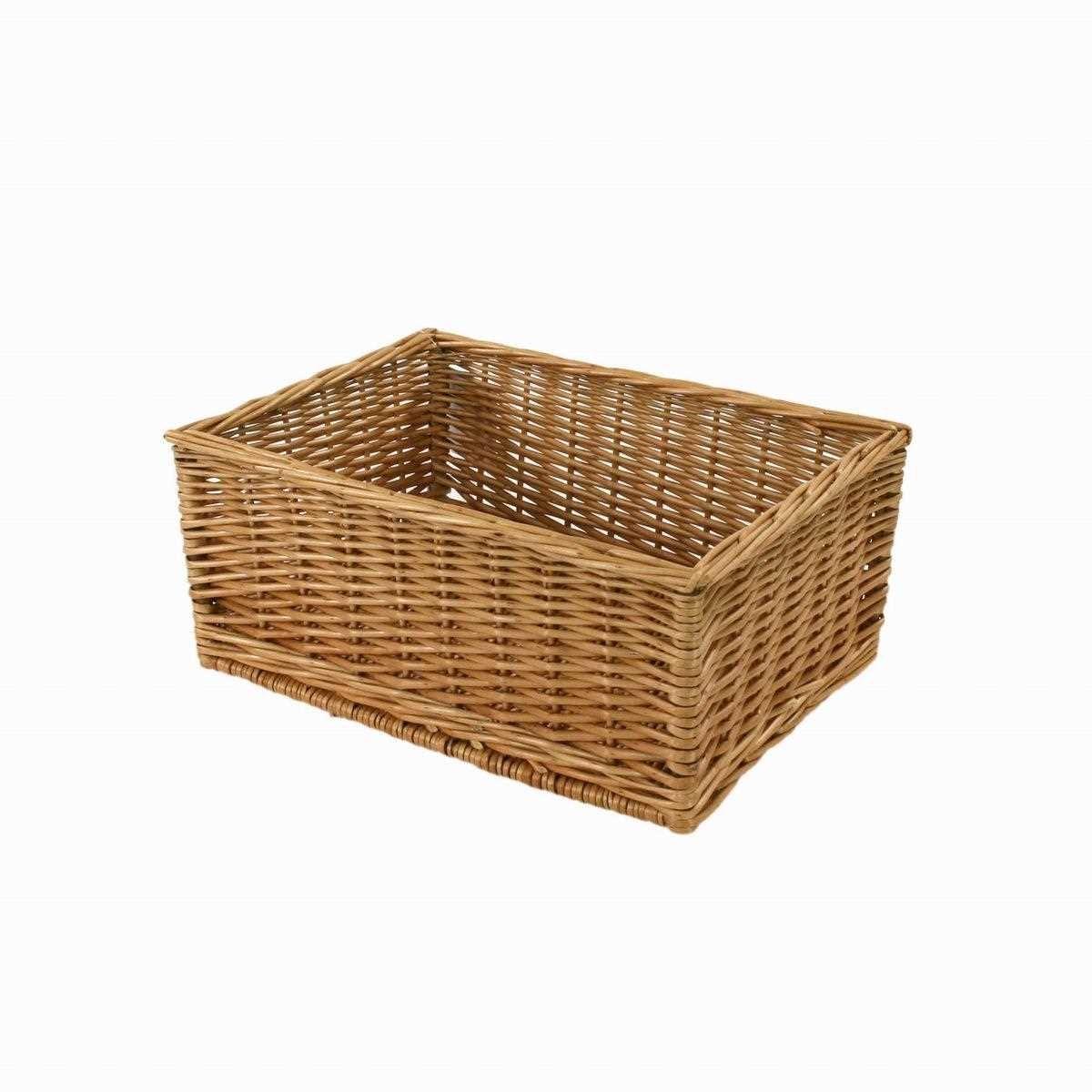Cassetto Vimini Naturale Rettangolare cm.47x37h22 | Vacchetti
