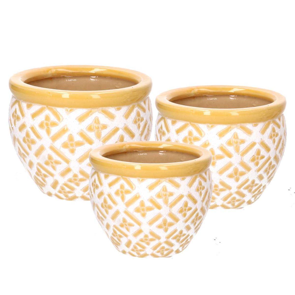 Coprivaso Ceramica Set pz.3 Arancione Biancocm.Ã?30h21 | Vacchetti