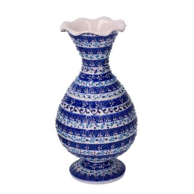 Vaso Ceramica Blu Cm.Ø12H25