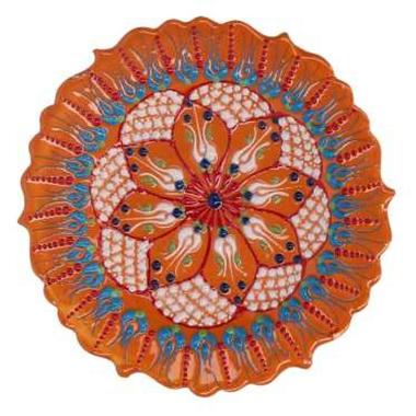 Svuotatasche Ceramica Arancione Cm.Ø18H2,5