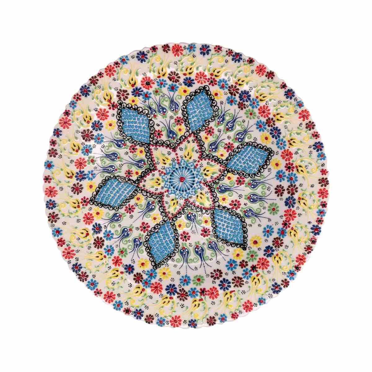 Centrotavola Ceramica Bianco Tondo cm.Ã?40xh4 | Vacchetti