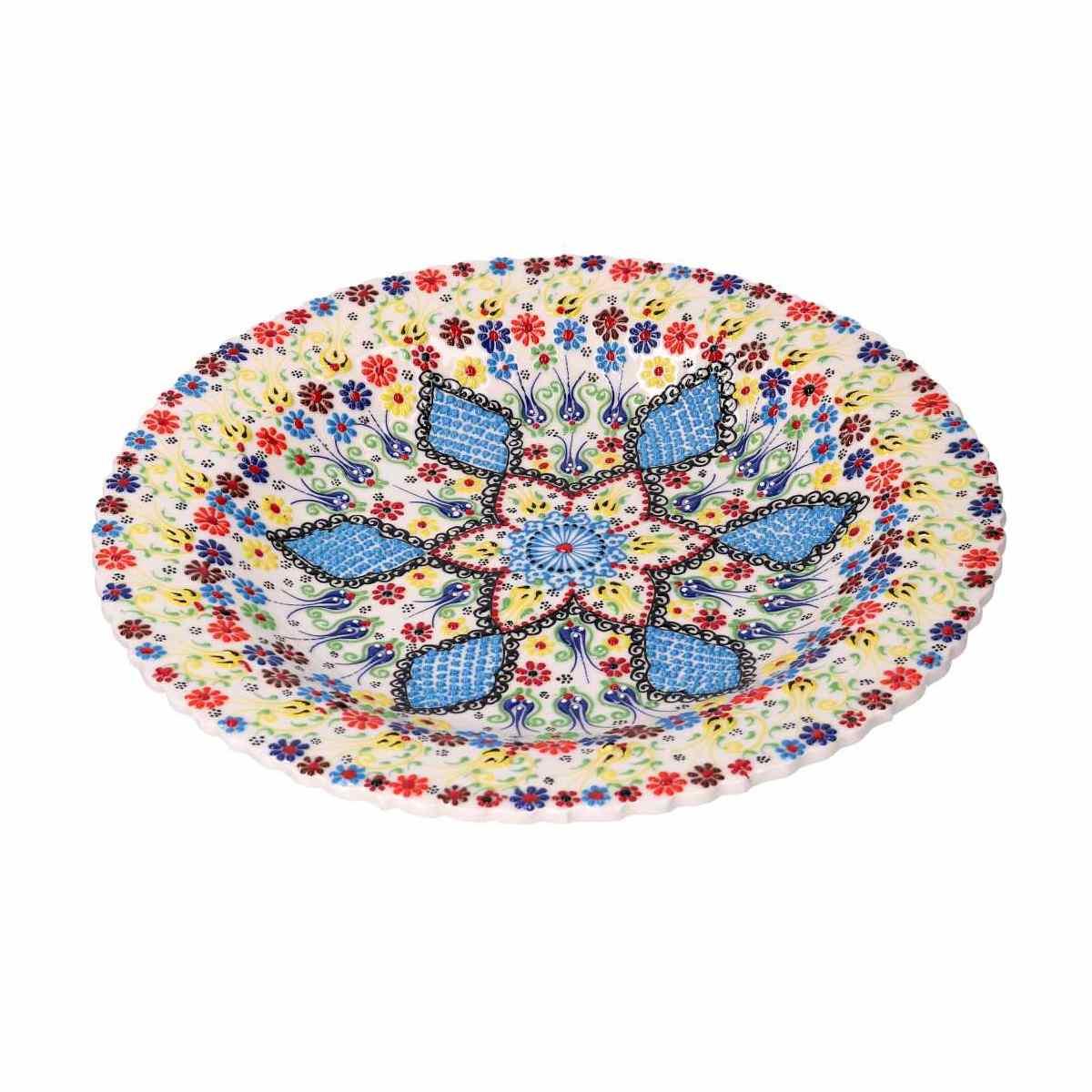 Centrotavola Ceramica Bianco Tondo cm.Ã?40xh4 | Vacchetti