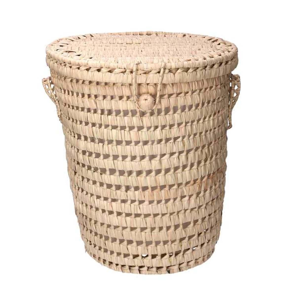 Cestone Paglia Naturale Tondo cm.Ø40h45 | Vacchetti