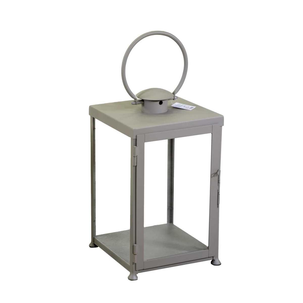 Lanterna Metallo Tortora Quadro cm.30x30h55/72 | Vacchetti