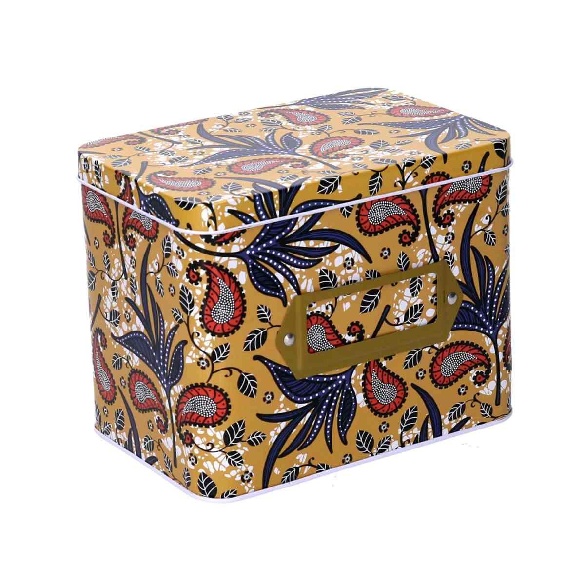 Scatola Metallo Oro Rettangolare cm.15,8x10,8h12,7 | Vacchetti