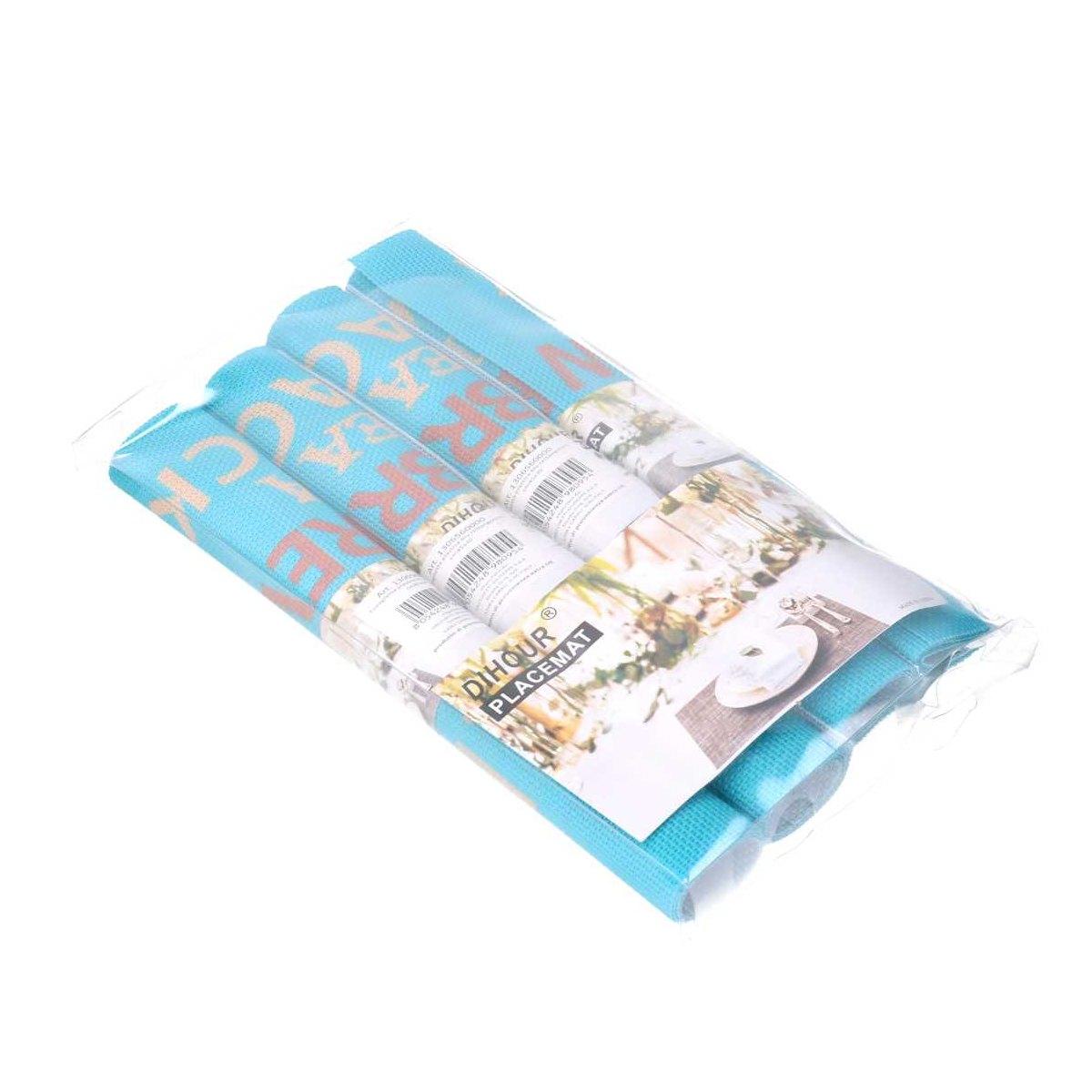 Tovaglietta Plastica Set 4pz. Blucm.45x30 | Vacchetti