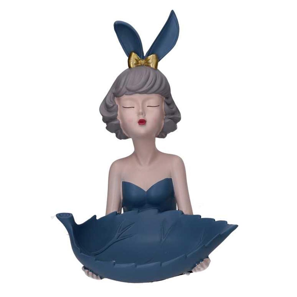 Donna Resina Svuotatasche Blu cm.24x26h32 | Vacchetti