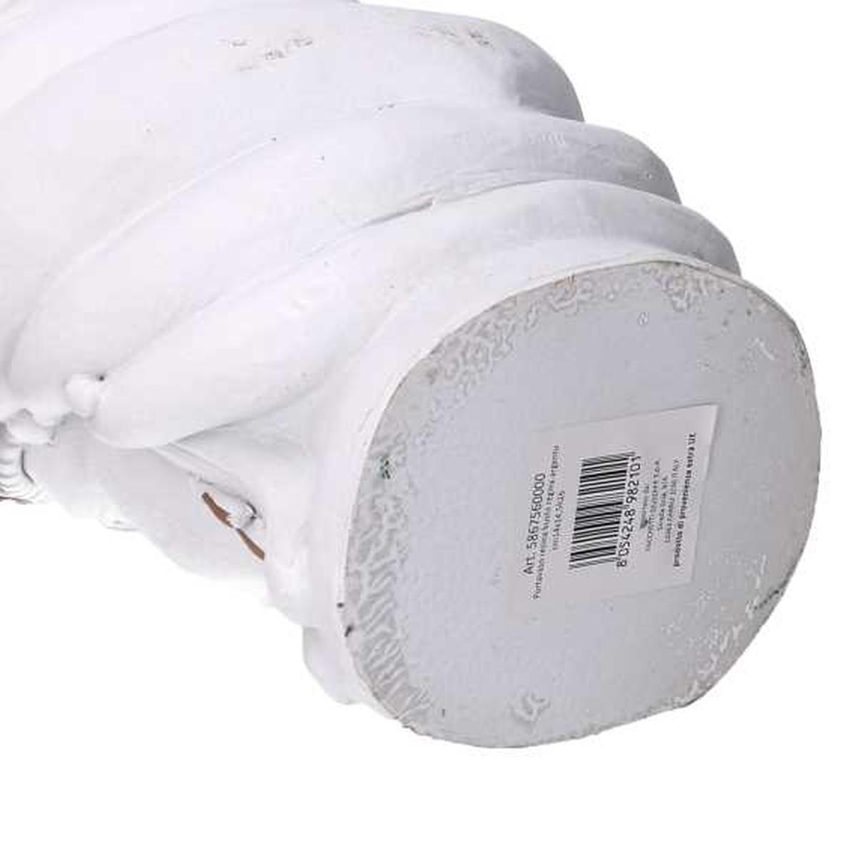 Portavaso Resina Busto Regina Bianco cm.14x14,5h26 | Vacchetti