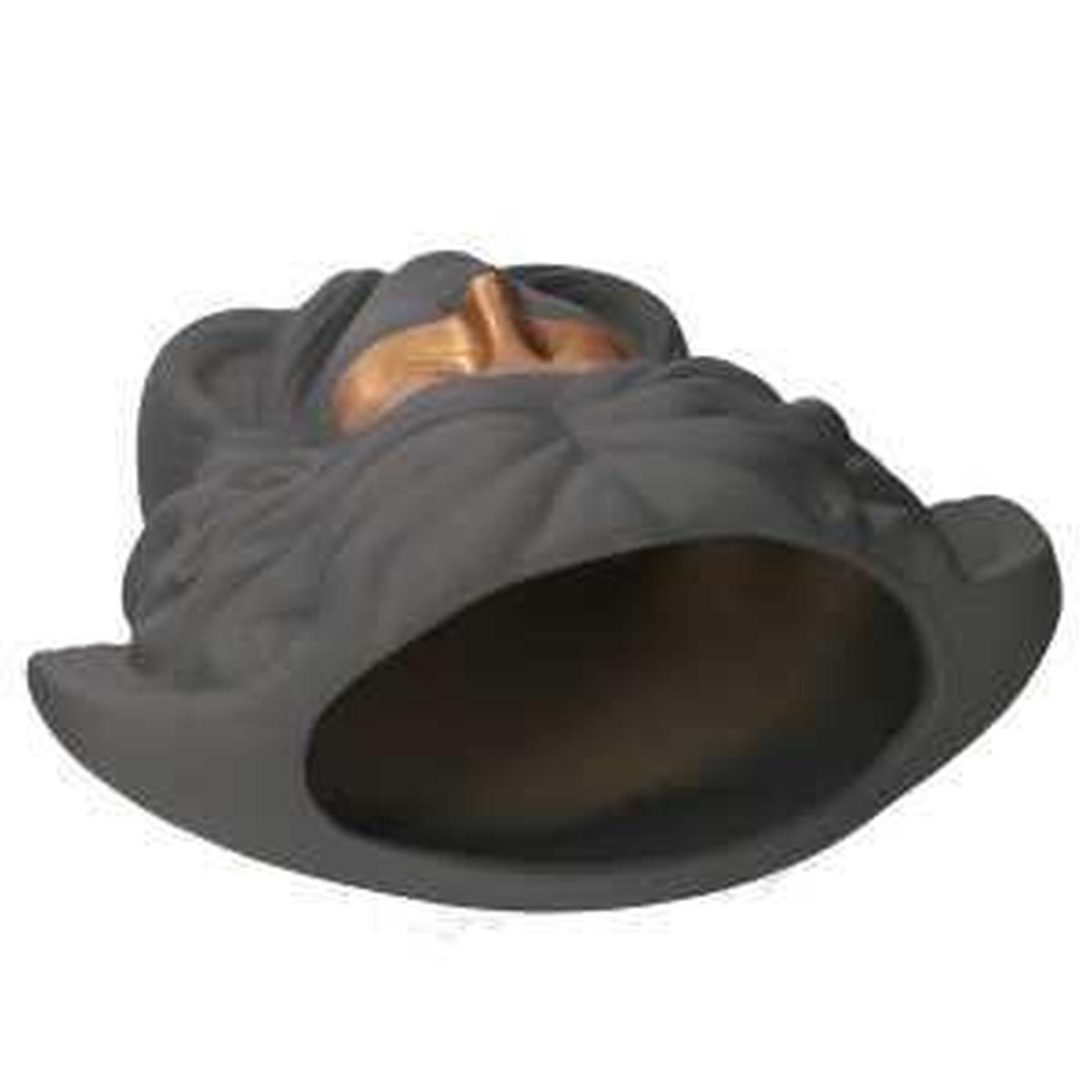 Portavaso Ceramica Busto Grigio cm.27x13,5h23 | Vacchetti