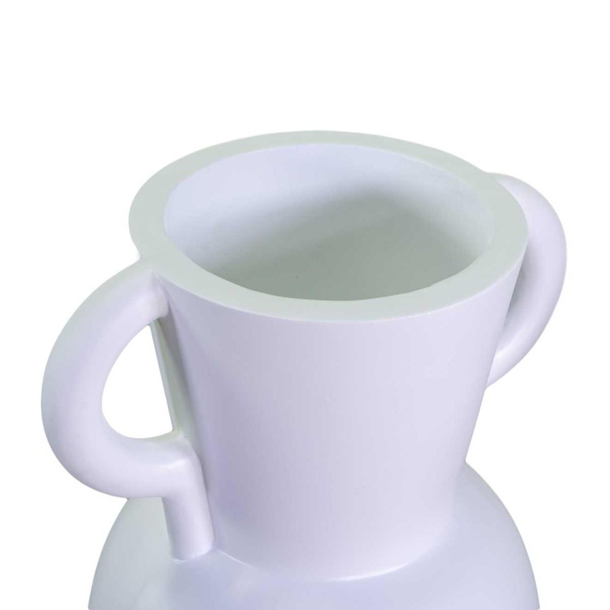 Portavaso Resina con Maniglie Bianco cm.43,5x40h91 | Vacchetti