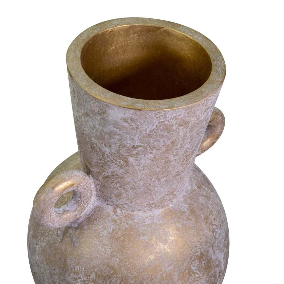 Portavaso Resina con Maniglie Oro cm.47x43h69 | Vacchetti