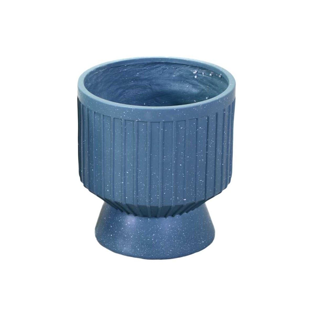 Portavaso Resina Blu Petrolio cm.Ã?38h40 | Vacchetti