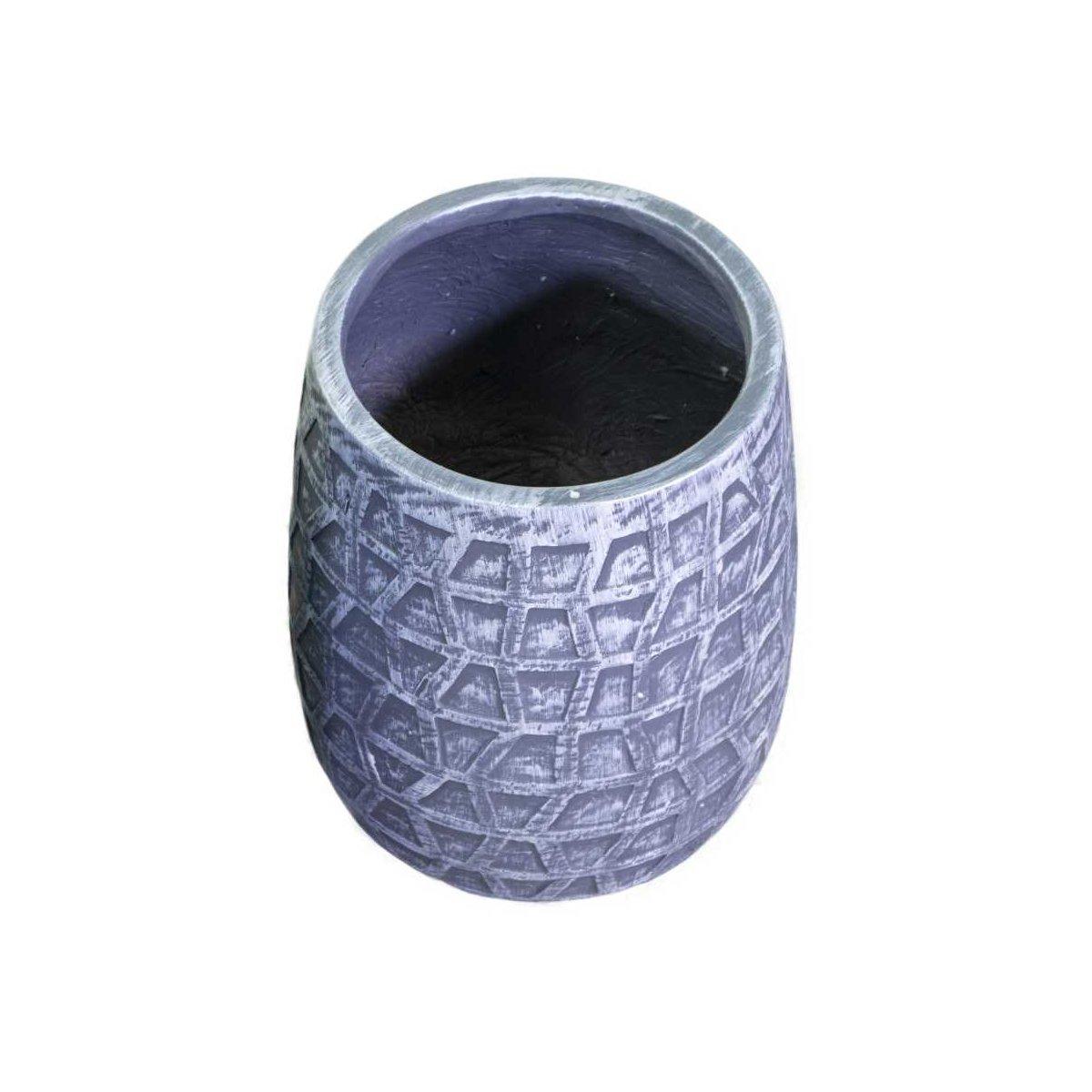 Portavaso Resina Grigio cm.Ã?23h29 | Vacchetti