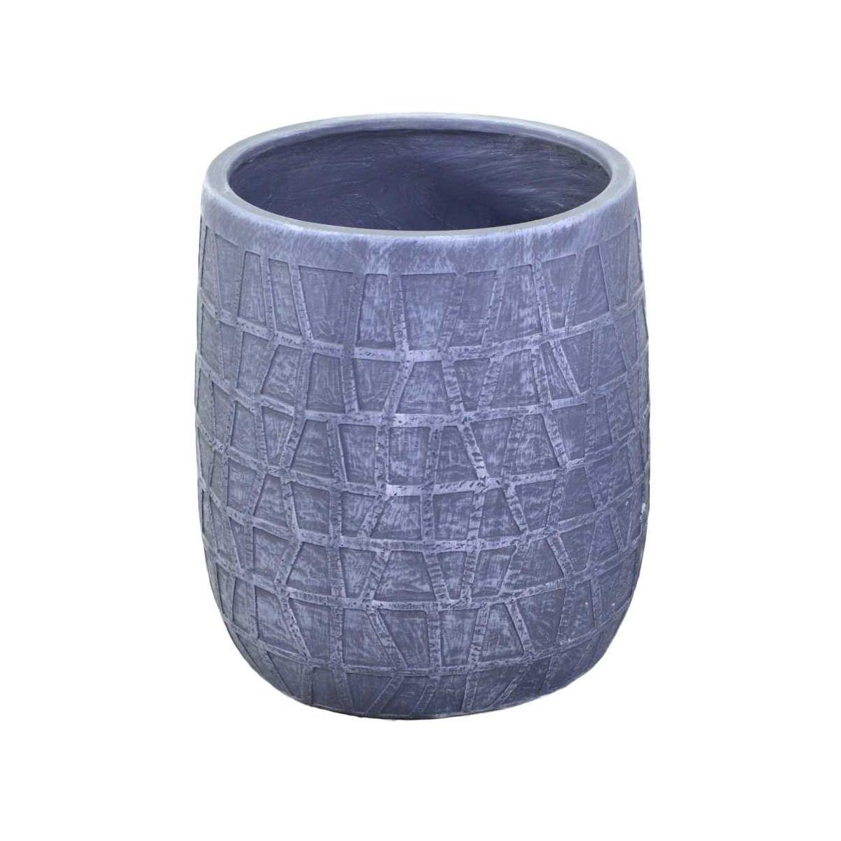 Portavaso Resina Grigio cm.Ã?33h39 | Vacchetti