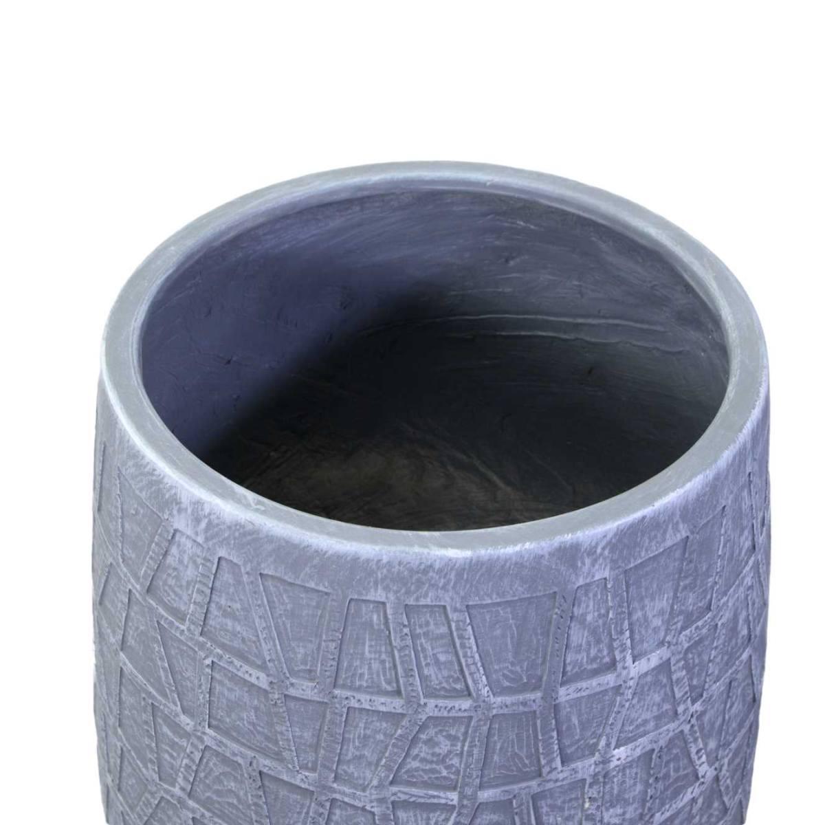 Portavaso Resina Grigio cm.Ã?33h39 | Vacchetti