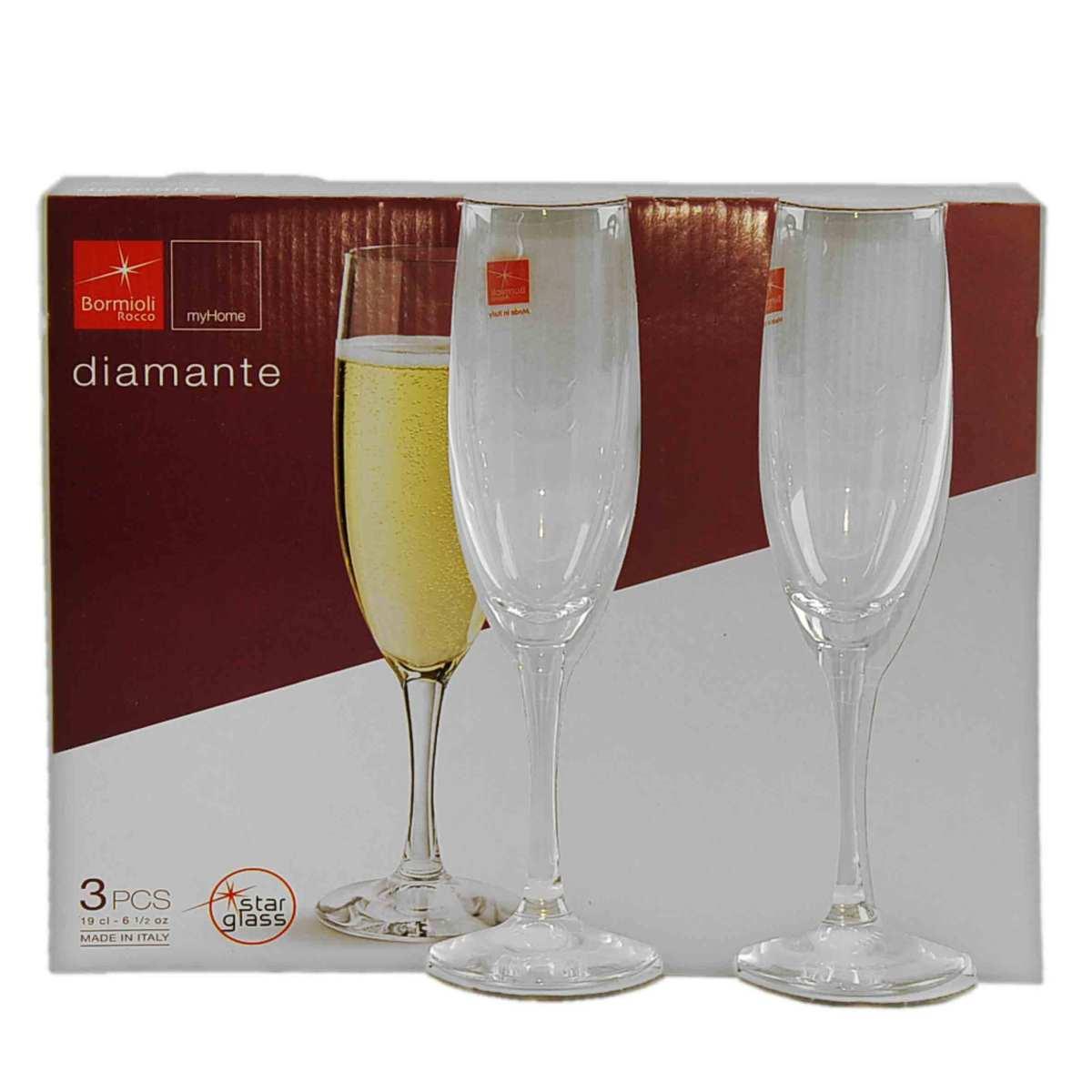 Bicchiere Bormioli Flute Diamante ml.180
