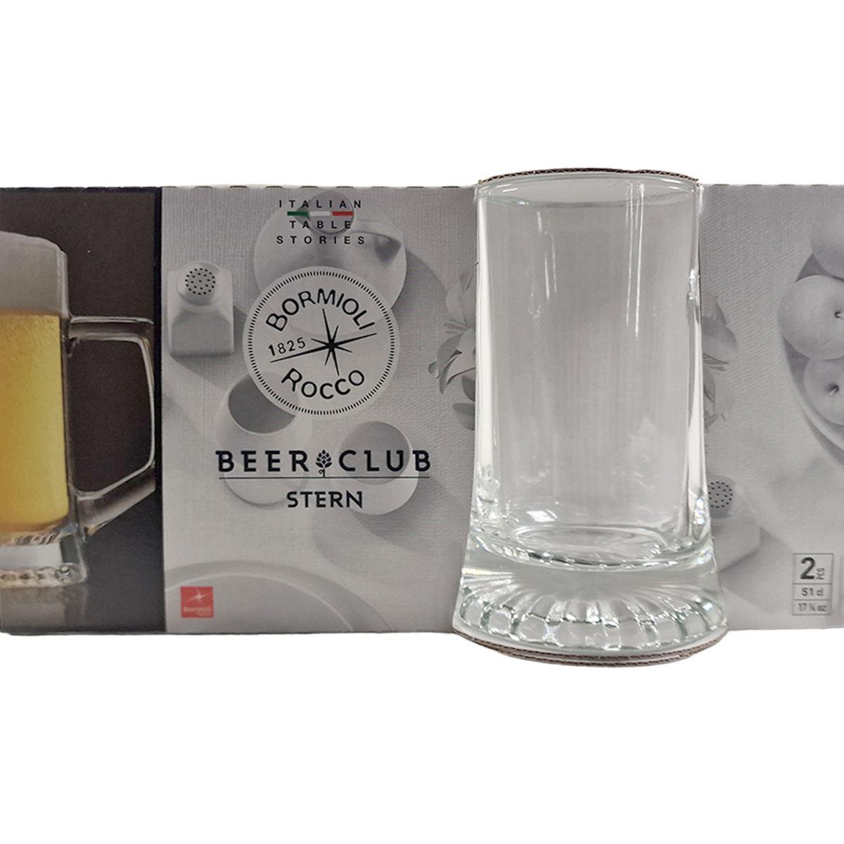 Bicchiere Birra Bormioli Vetro ml.510 Set 2 Pezzi