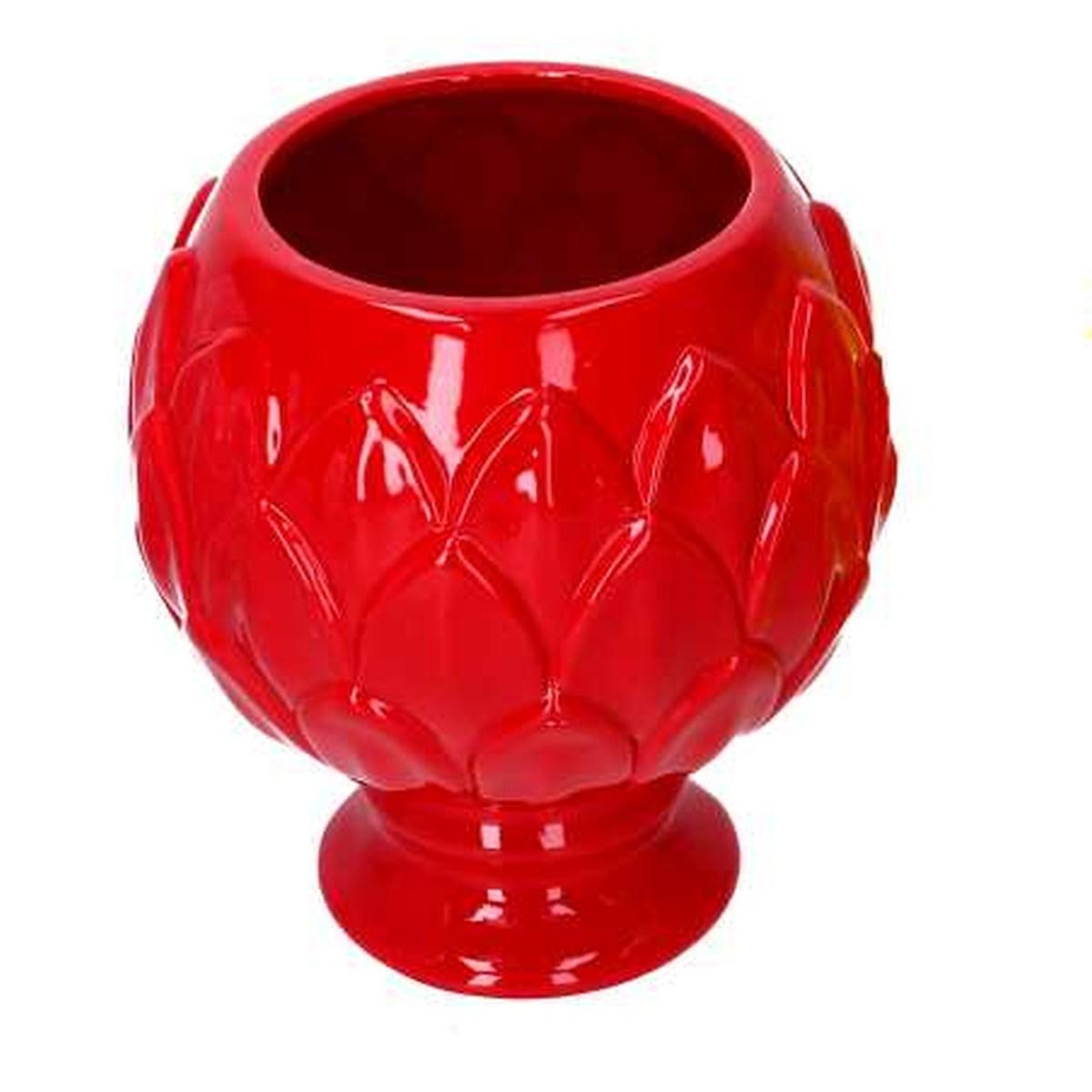 Vaso Calice Ceramica Rosso cm.Ã?20,5h21,5 | Vacchetti
