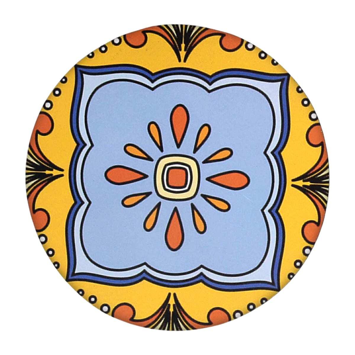 Mattonella Legno Set 4pz. Assortiti Arancione Tondo cm.Ã˜20x0,5 | Vacchetti