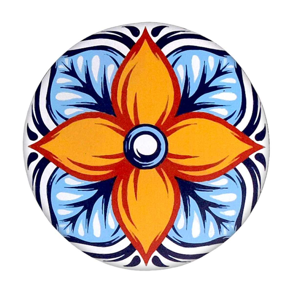 Mattonella Legno Set 4pz. Assortiti Azzurro Tondo cm.Ã˜20x0,5 | Vacchetti