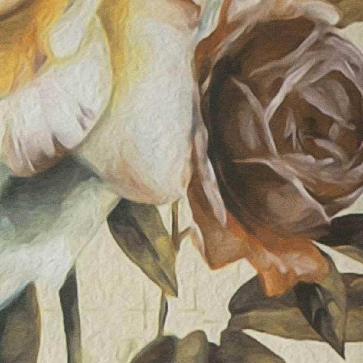 Paravento Stampa Fiori Blu Tre Ante cm.120,6x2,5h180 | Vacchetti