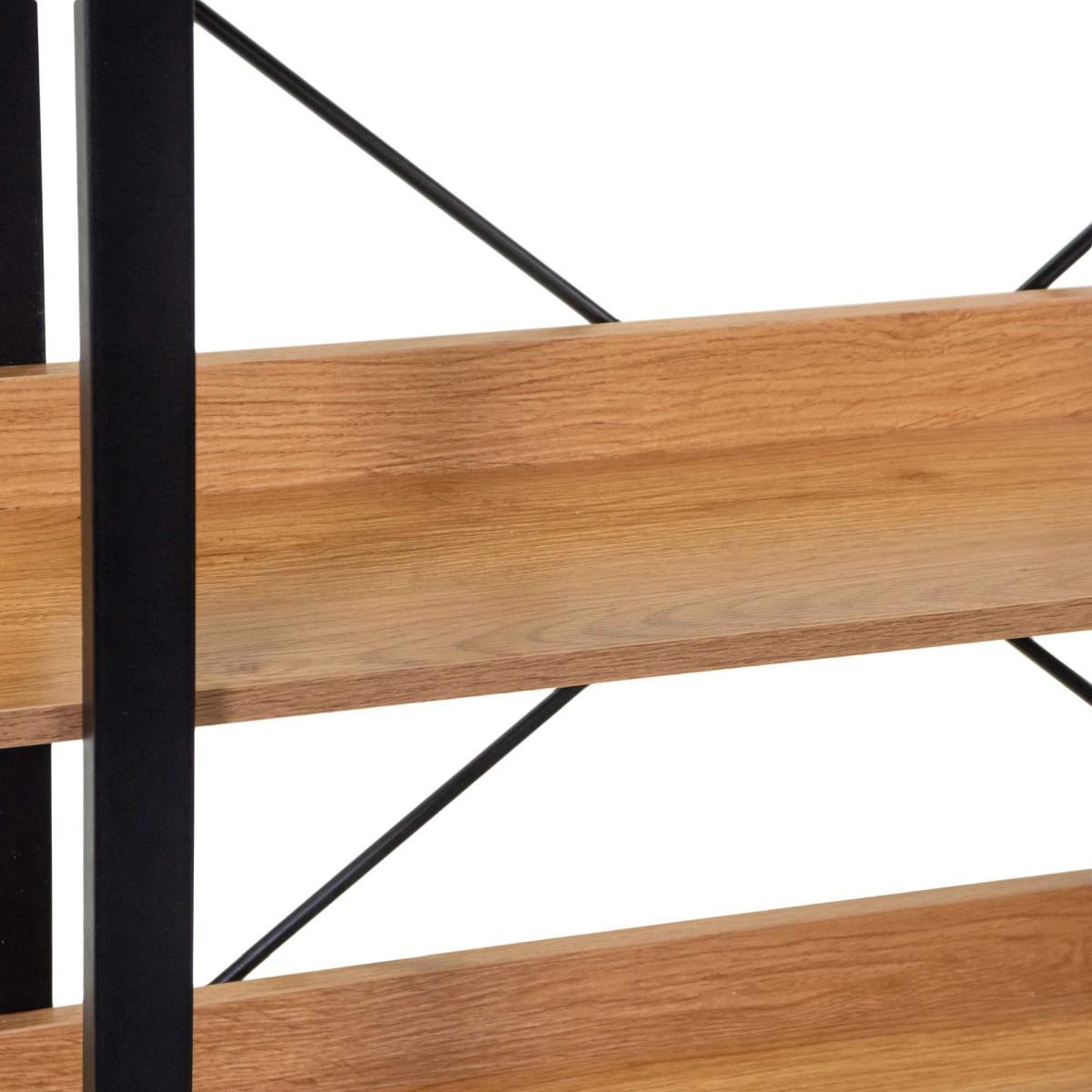 Scaffale Metallo Legno Achille 5 Ripiani cm.120x28h171 | Vacchetti