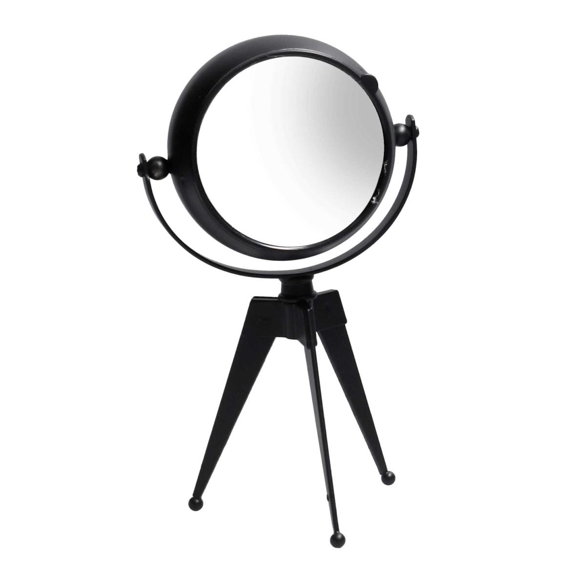 Orologio Da Tavolo Metallo Nero Quadrante Bianco cm.11x8h20 | Vacchetti