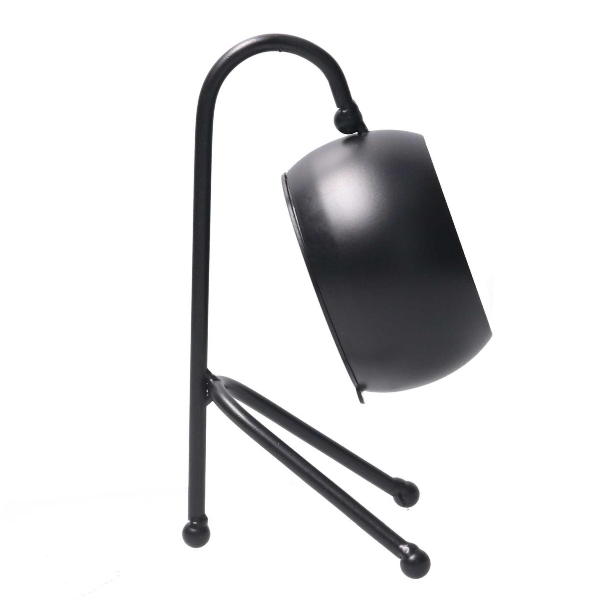 Orologio Da Tavolo Metallo Nero Quadrante Bianco cm.12x13h21,5 | Vacchetti