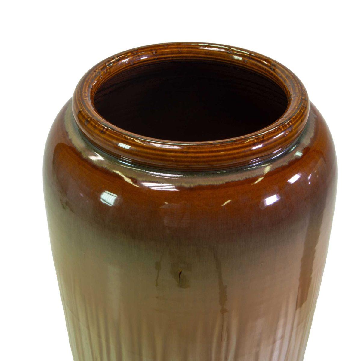 Vaso Ceramica Crema Marrone cm.Ã?27h90 | Vacchetti