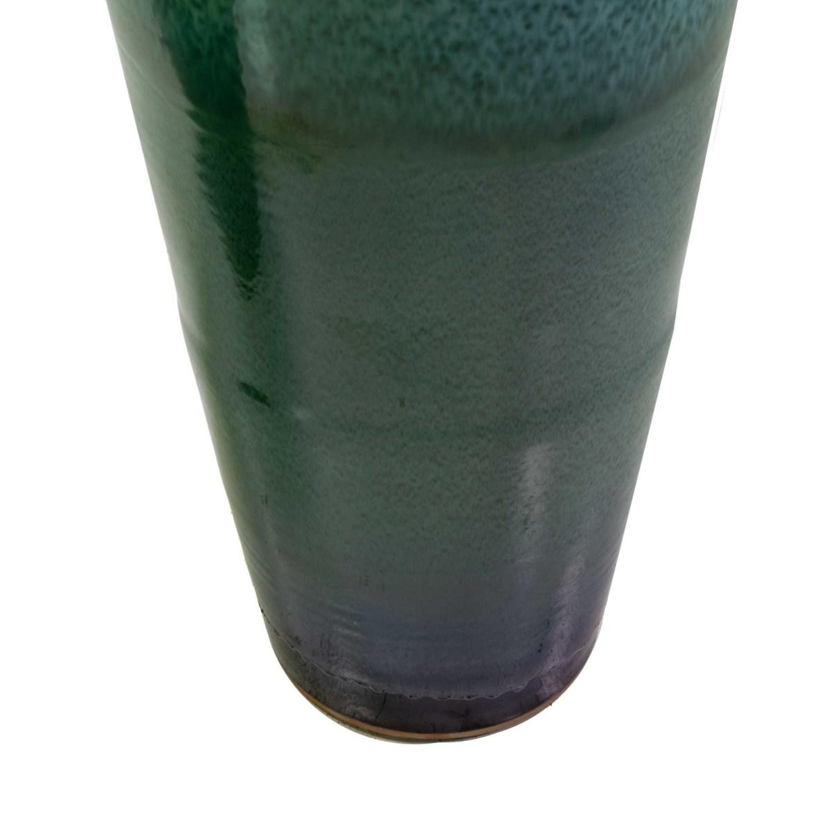 Vaso Ceramica Sfumato Bianco Verde cm.Ø28h90 | Vacchetti