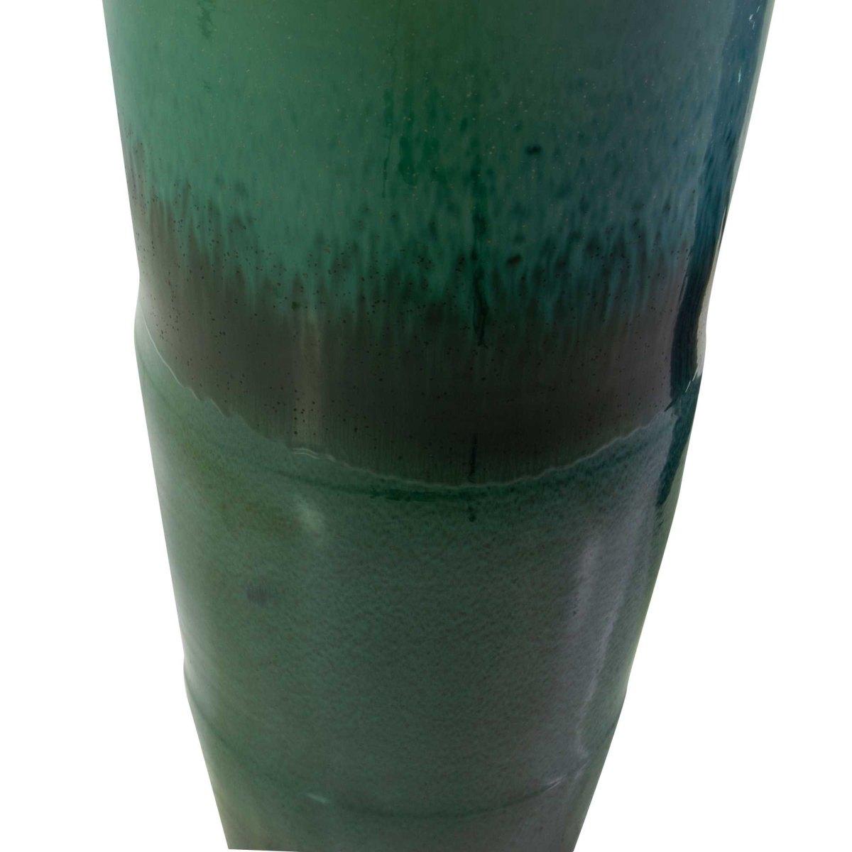 Vaso Ceramica Sfumato Bianco Verde cm.Ã?28h120 | Vacchetti