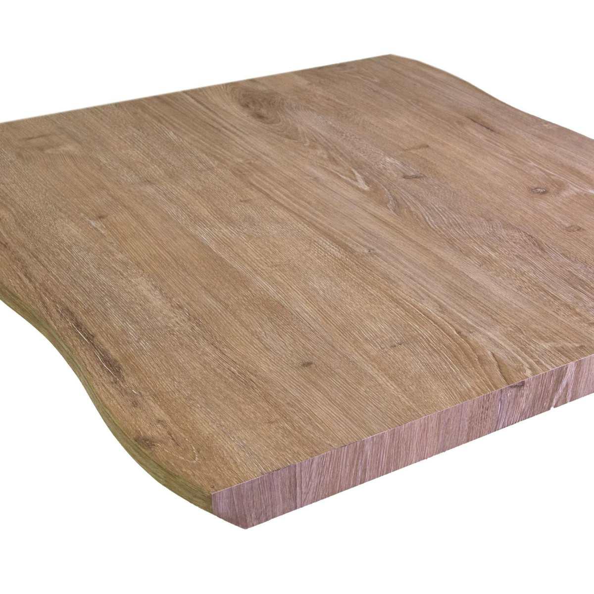 Top Tavolo Legno Canberra Naturale Quadro cm.80x80x4 | Vacchetti