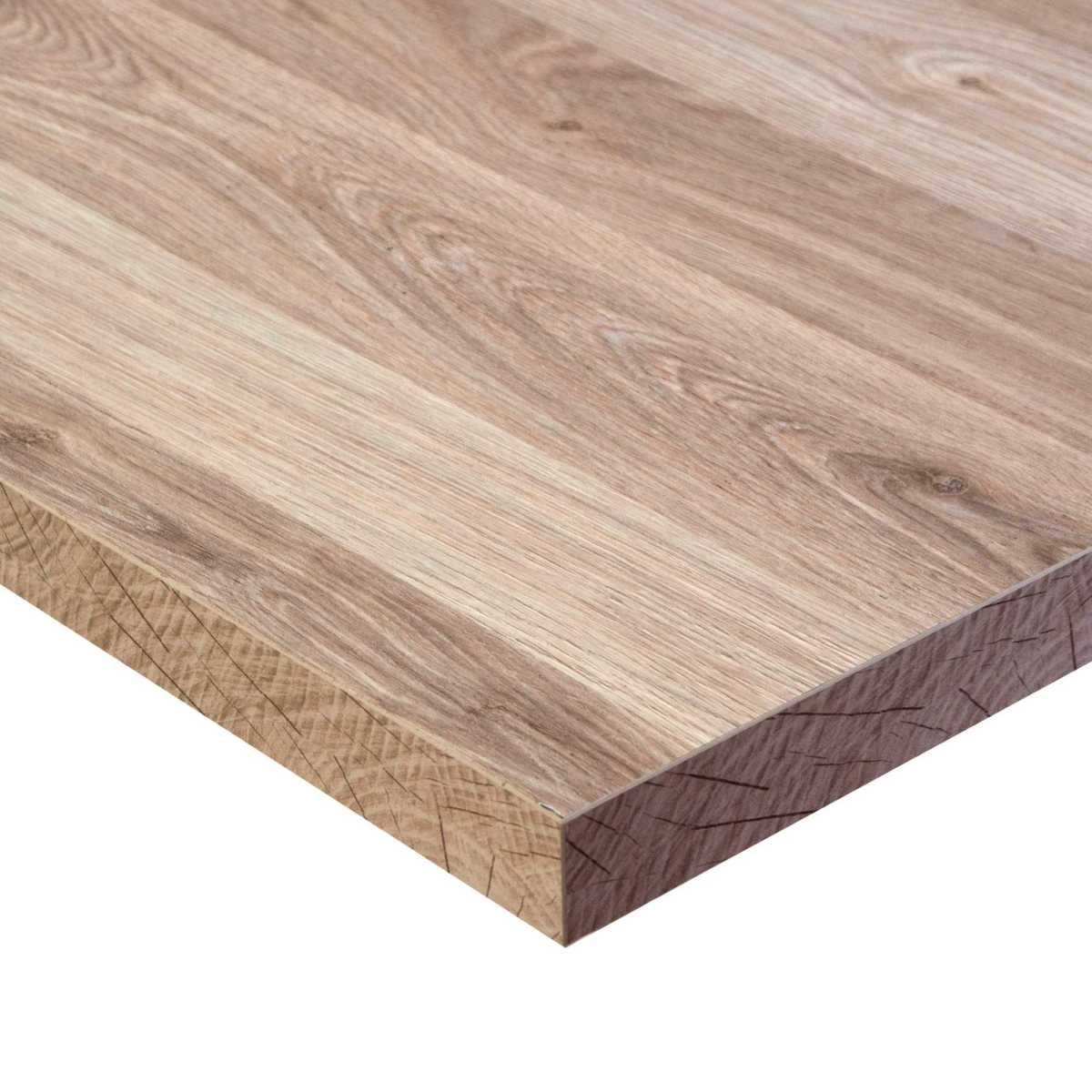 Top Tavolo Nobilitato Rovere Naturale Quadro cm.69x69x1,8 | Vacchetti