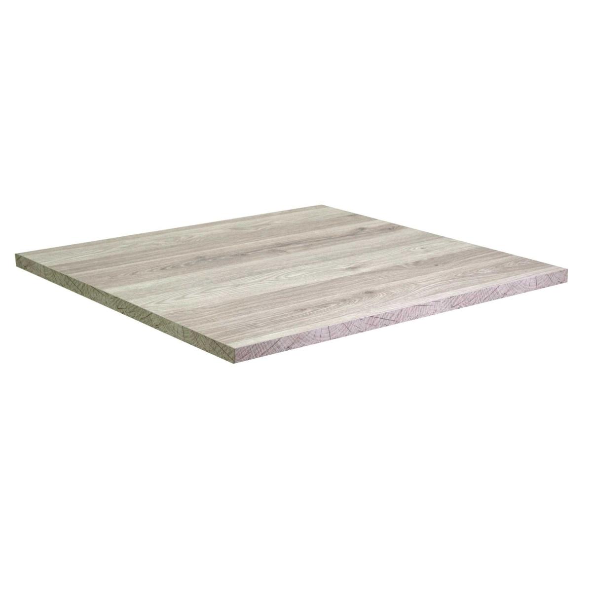 Top Tavolo Nobilitato Rovere Medusa Quadro cm.80x1,8x80 | Vacchetti