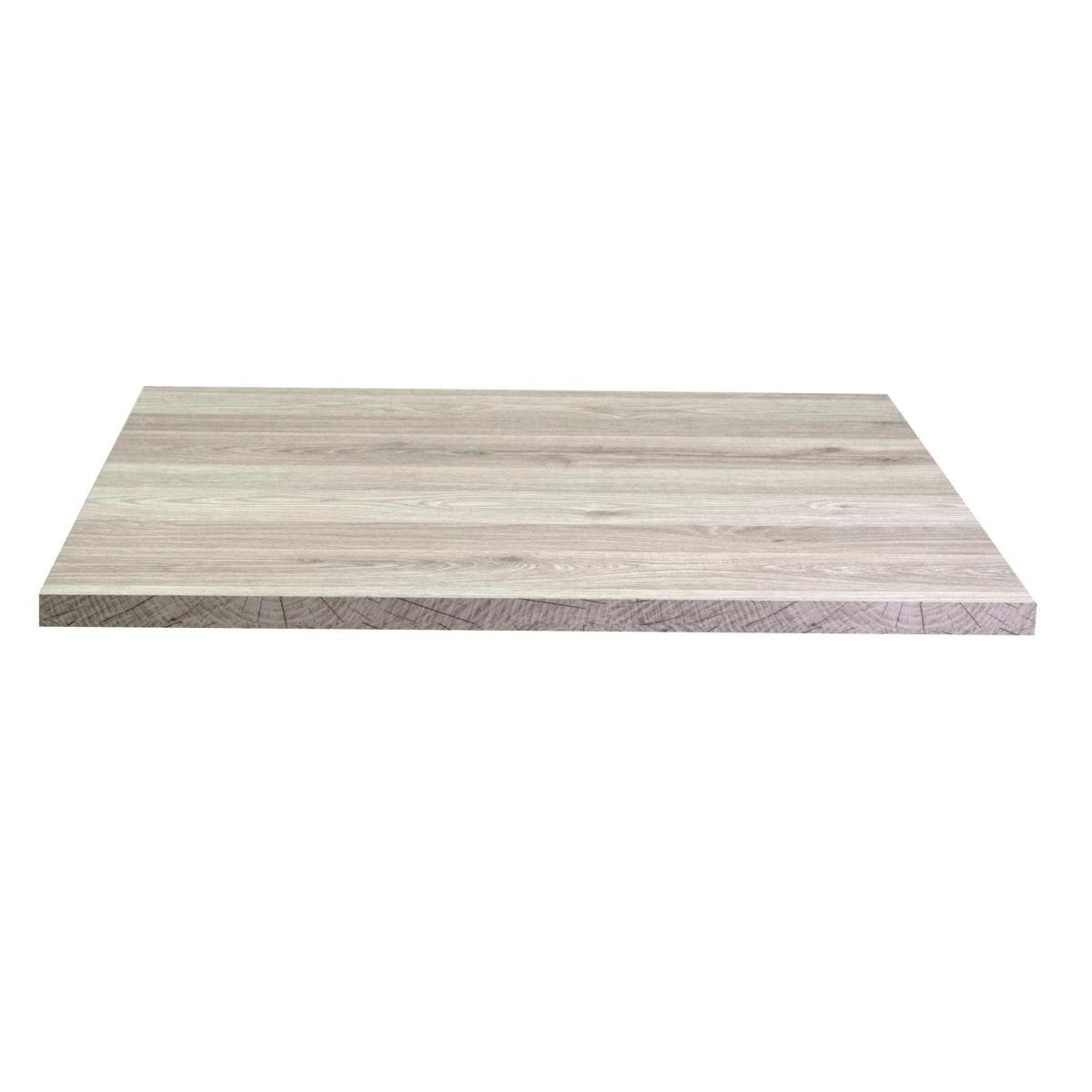 Top Tavolo Nobilitato Rovere Medusa Quadro cm.80x1,8x80 | Vacchetti