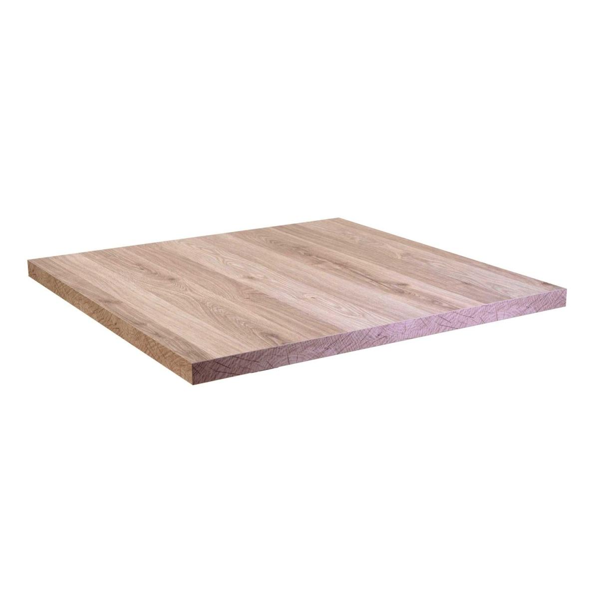 Top Tavolo Nobilitato Rovere Naturale Quadro cm.80x1,8x80 | Vacchetti