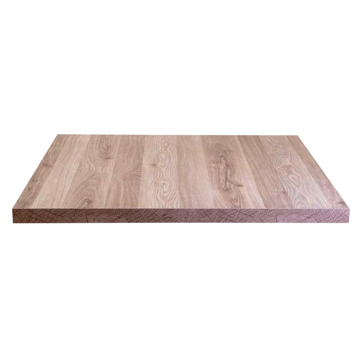Top Tavolo Nobilitato Rovere Naturale Quadro cm.80x1,8x80 | Vacchetti
