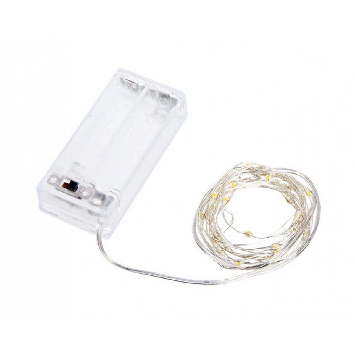 Luci Natale Esterno Batteria LED 20 Bianco Caldo |Bizzotto