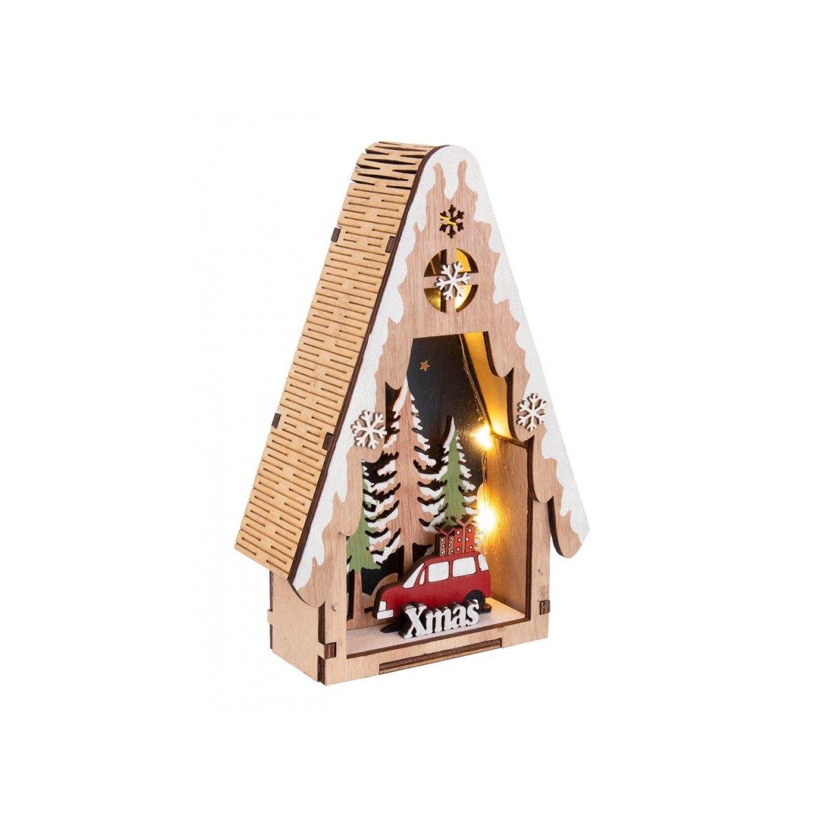 Casa Finnland con Macchiina con LED | Bizzotto