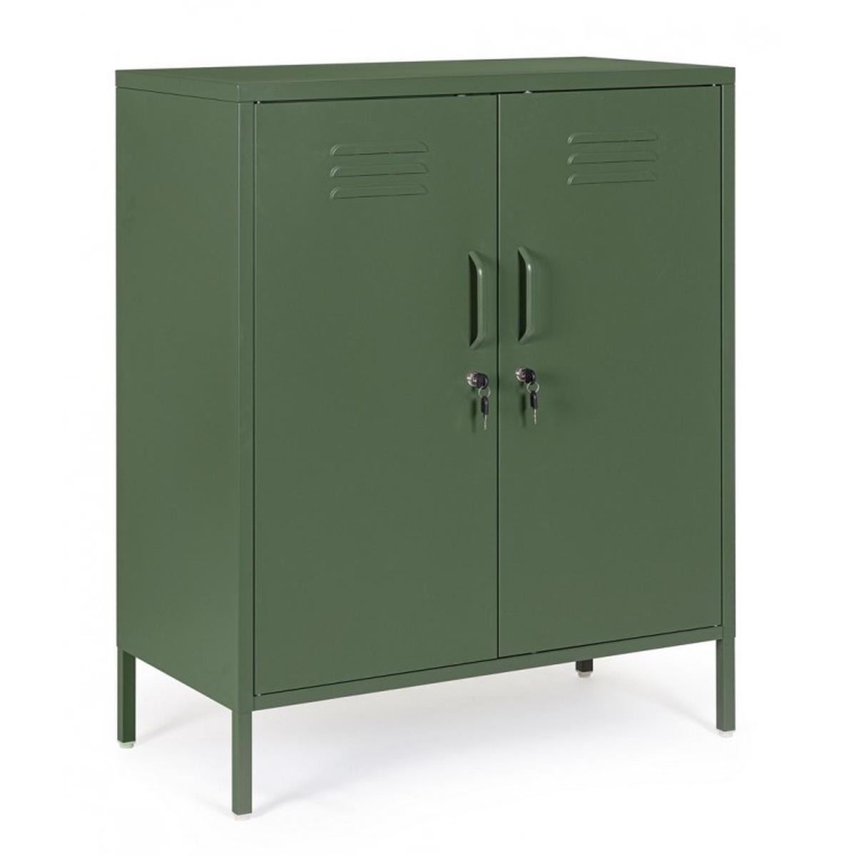 Cassettiera 2 Ante Cambridge Verde | Bizzotto