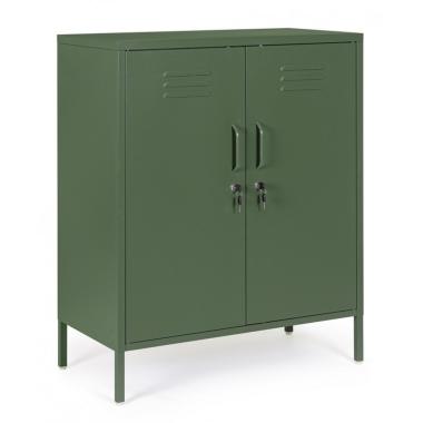 Cassettiera 2 Ante Cambridge Verde | Bizzotto
