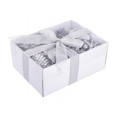 Confezione Decorazioni Diana Argento Assortito | Bizzotto