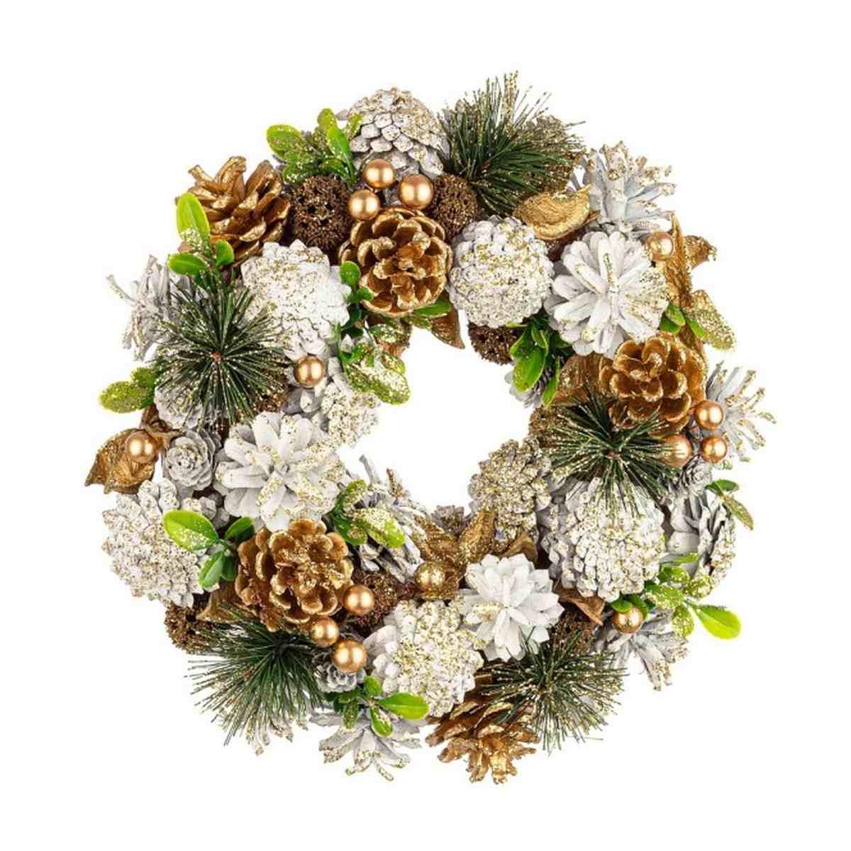 Corona Martha BiancoOro cm.Ã?32 | Bizzotto