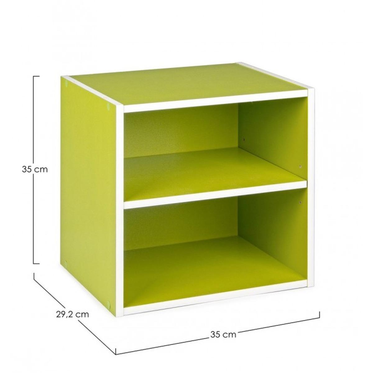 Cubo Con Mensola Composite Verde -862