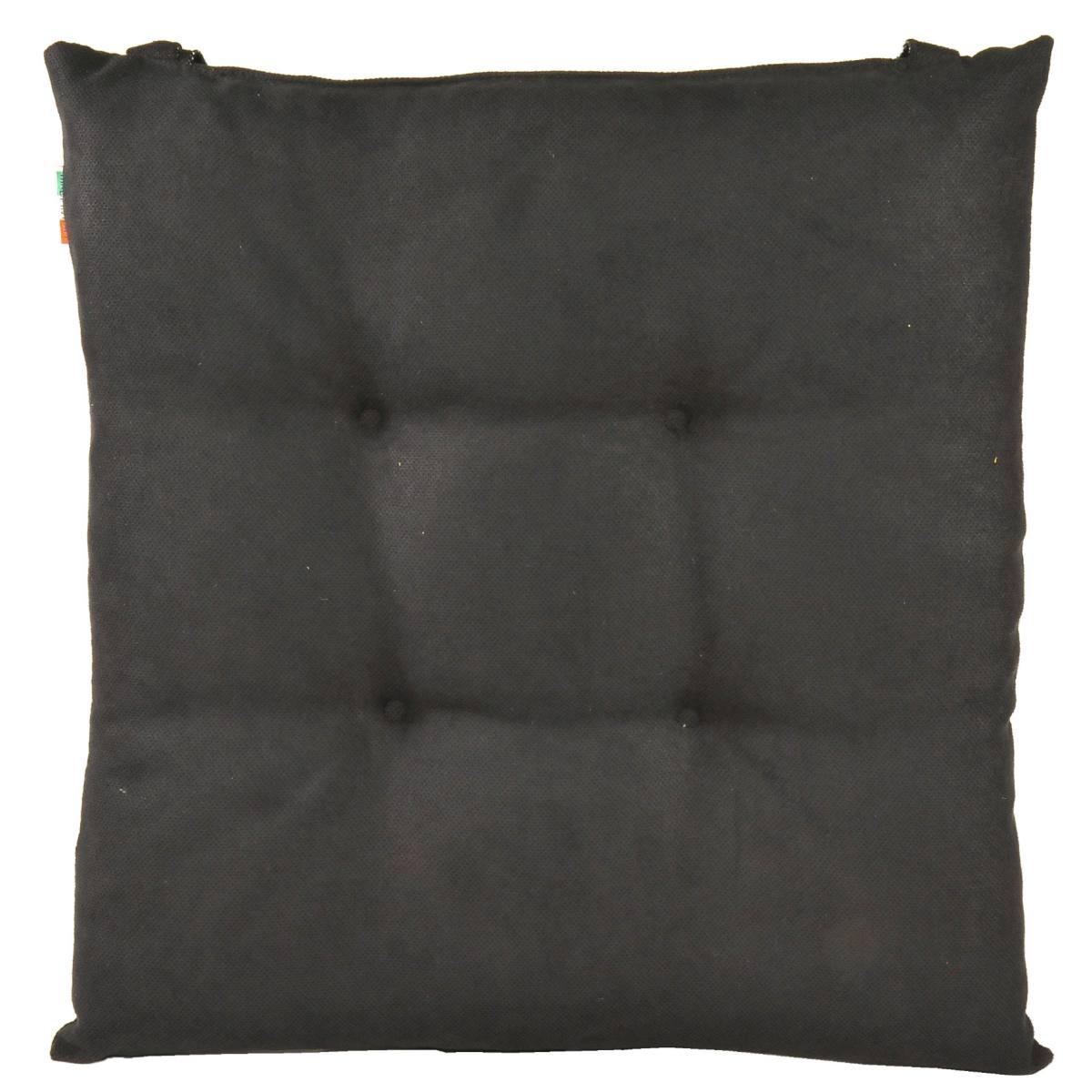 Cuscino Sedia Letizia Nero cm.41x41 | Alore Casa