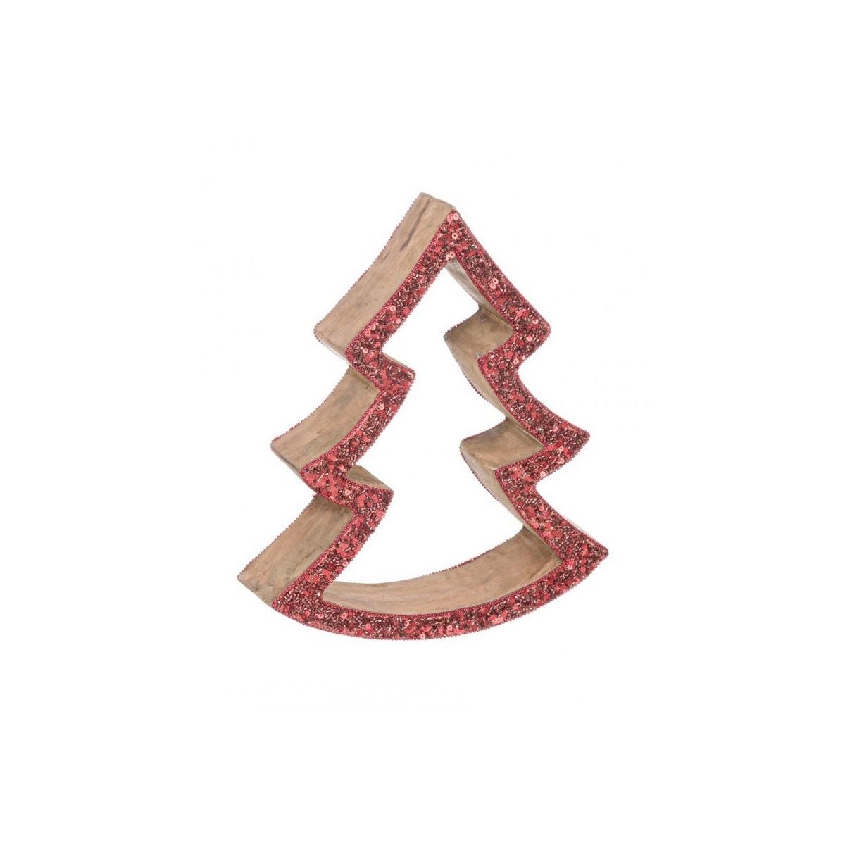 Decorazione Clermont Pino con Glitter L | Bizzotto